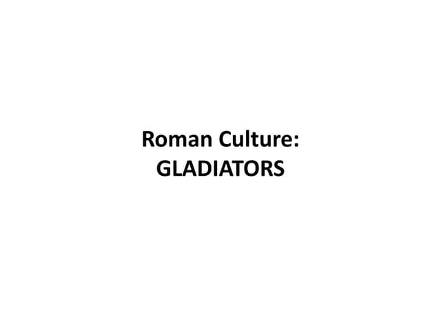 Hum2220 1800 Roman Gladiators