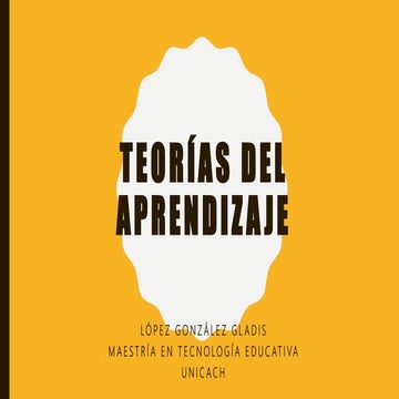 Teorias del aprendizaje 