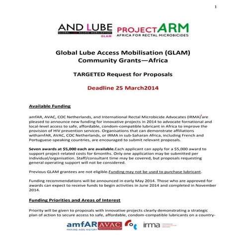 GLAM Africa 2014 RFP - English