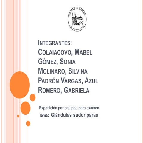 Glandulas sudoriparas  