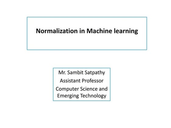 Sambit Satpathy presentations
