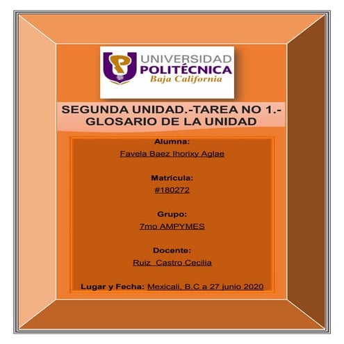 Glosario 2 unidad CE