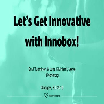 Glasgow innobox september 2019