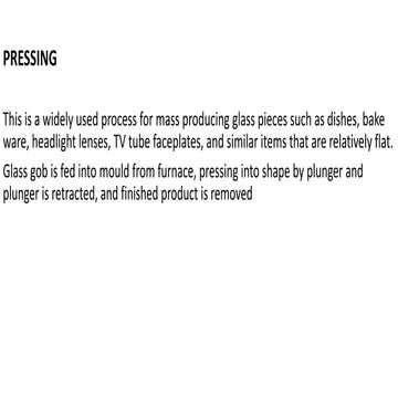 Glass Manufacturing 