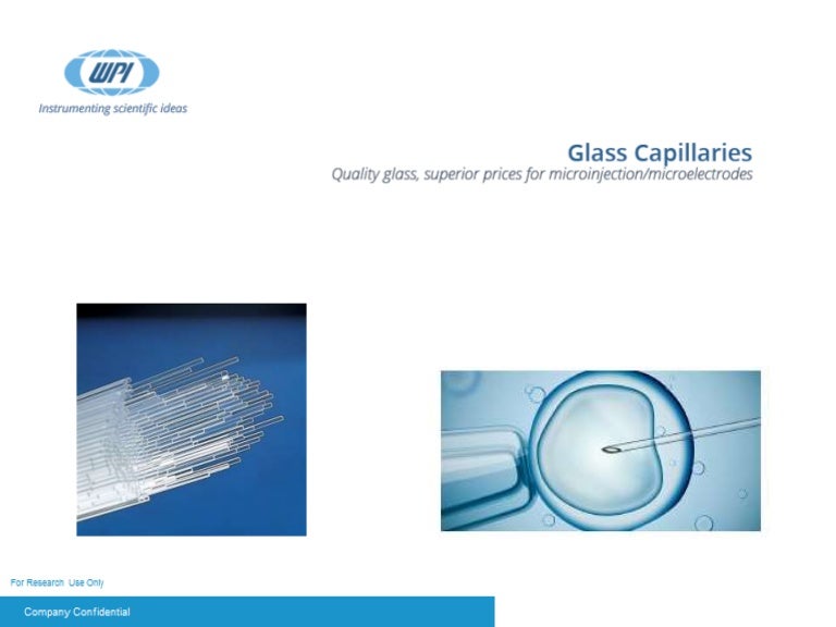Application of Glass Capillary tubes in Microinjection