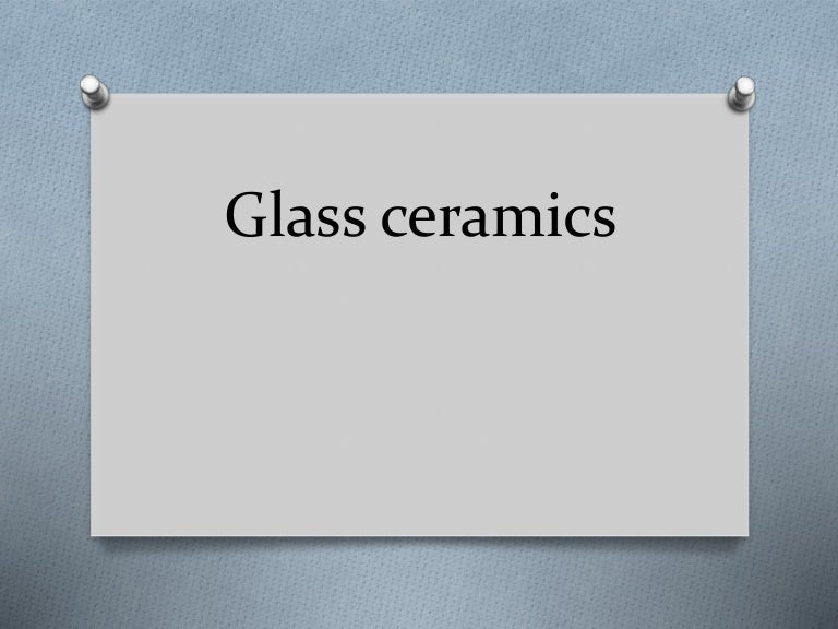 Glass ceramics