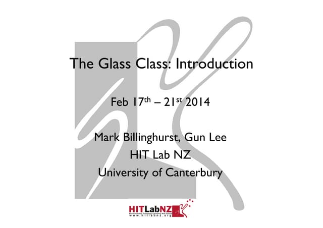 The Glass Class Lecture1 - Inroduction