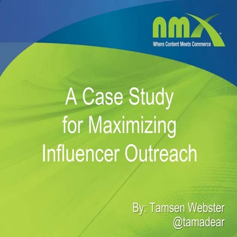 Maximizing Social Influence: A Case Study (or, GlassesA A Love Story 