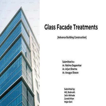 Glass Facade Treatments and designs in architecture