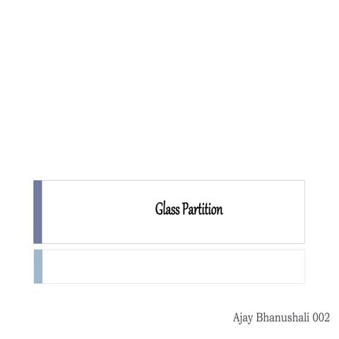 Glass partition 002