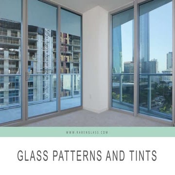 Patterned glass building material details | PDF
