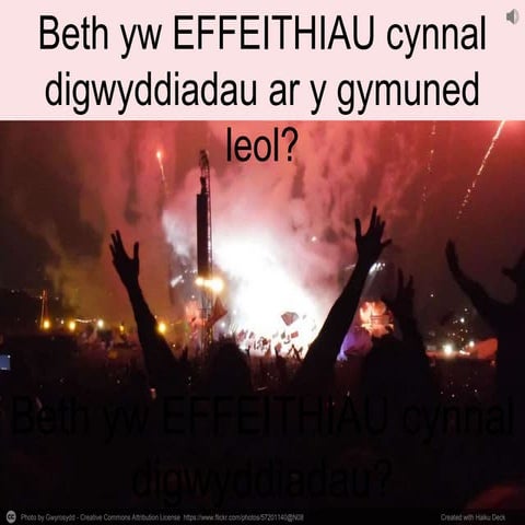 Effeithiau Digwyddiadau (Glastonbury)