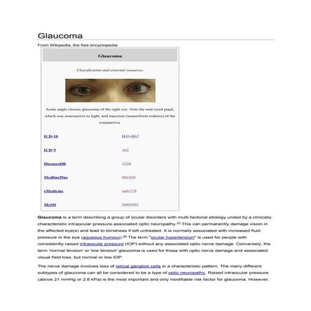 Glaucoma