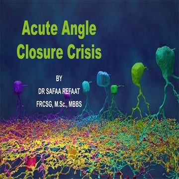 ACUTE ANGLE CLOSURE CRISIS