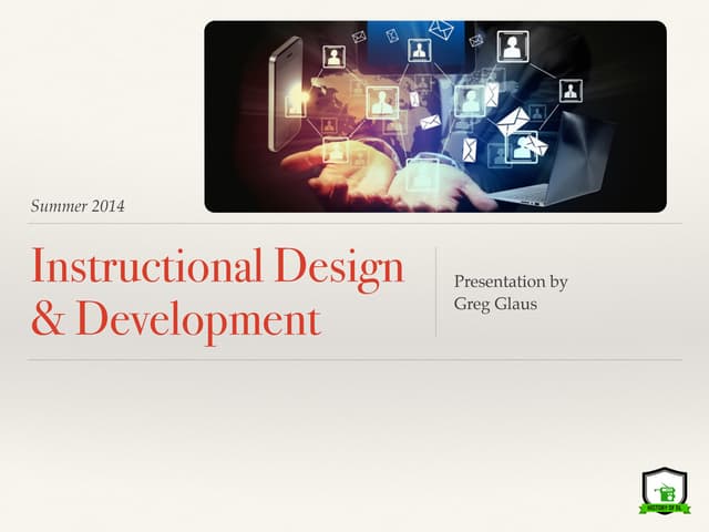 Instructional Design and Development