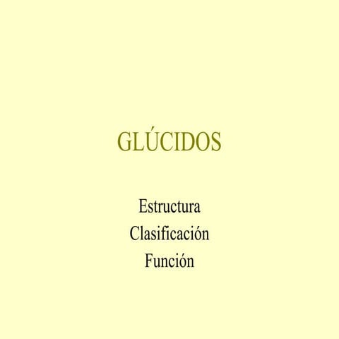Biomoléculas orgánicas: Glúcidos | PPT
