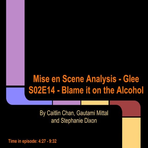 Glee Mise En Scene TV Genre Presentation