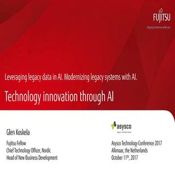 Technology innovation through AI