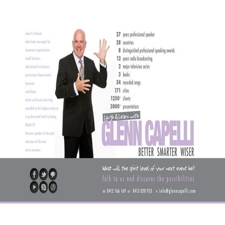 Glenn Capelli Speaking - Bio