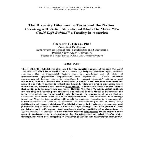 Glenn  clement_e_the_diversity_dilemma_in_texas_and_the_nation