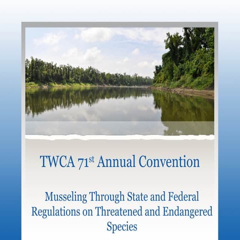 Musseling Through State and Federal Regulations on Threatened and ...