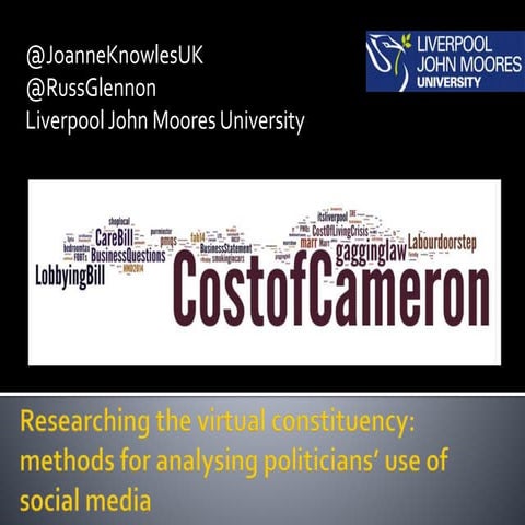 Glennon Knowles Researching the virtual constituency 