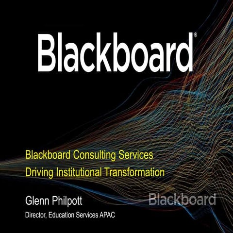 Bb Education on Tour | Consulting Services | Glenn Philpott, Director, Educat...