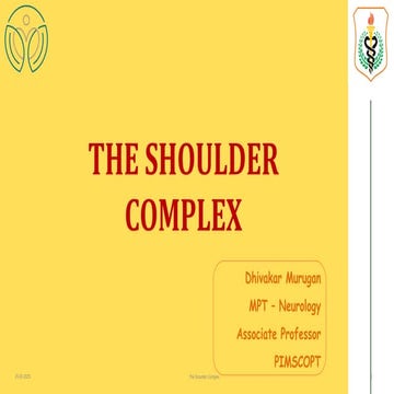 BIOMECHANICS OF SHOULDER COMPLEX - ACROMIOCLAVICULAR JOINT | PDF