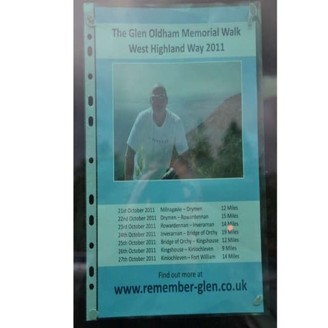 Glen Oldham Memorial Walk 2011