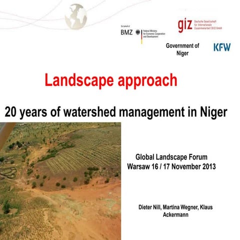 Landscape approach   - 20 years of watershed management in Niger