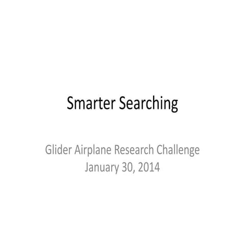 Glider Research Intro