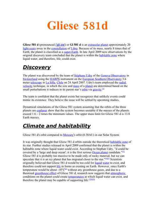 Gliese 581D