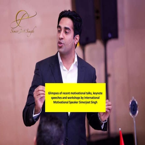 Glimpses of Keynote Speeches and Workshops by Motivational Speaker in India S...