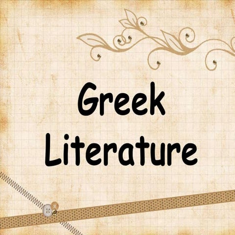 Greek Literature