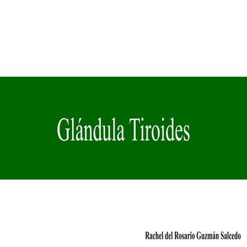 Anatomía de la Glándula Tiroides