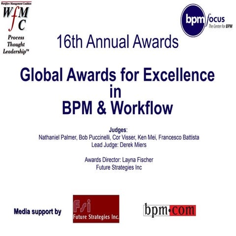 Global BPM and Workflow Awards 2009