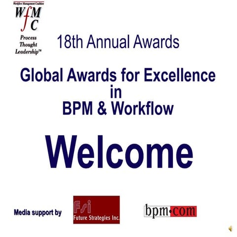 2010 Global Awards for Excellence in BPM and Workflow