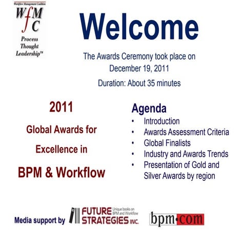 Global Awards for BPM and Workflow