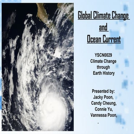 Global  Climate  Change And  Ocean  Current