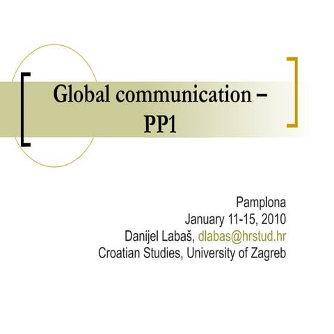 Global Communication 1 UNAV