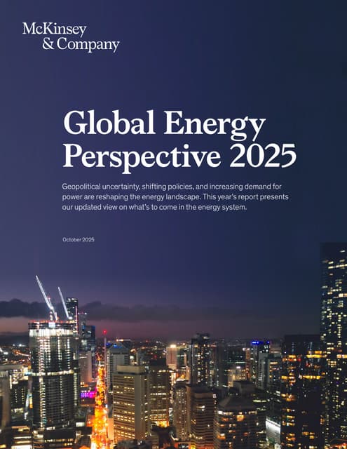 McKinsey Global Energy Perspective 2025- Full Report