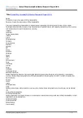 Research Report Covers Global Ethyl...