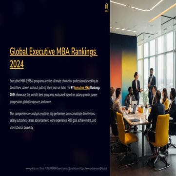 IESE Global Executive MBA Brochure | PDF