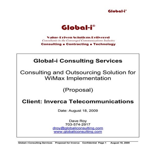 Global i consultingandoutsourcingservicesproposaltoinvercatelecomforwimaximpl...