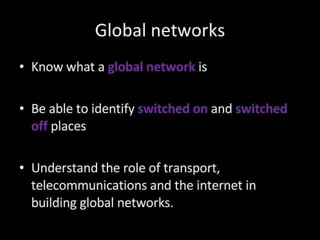 Global Networks