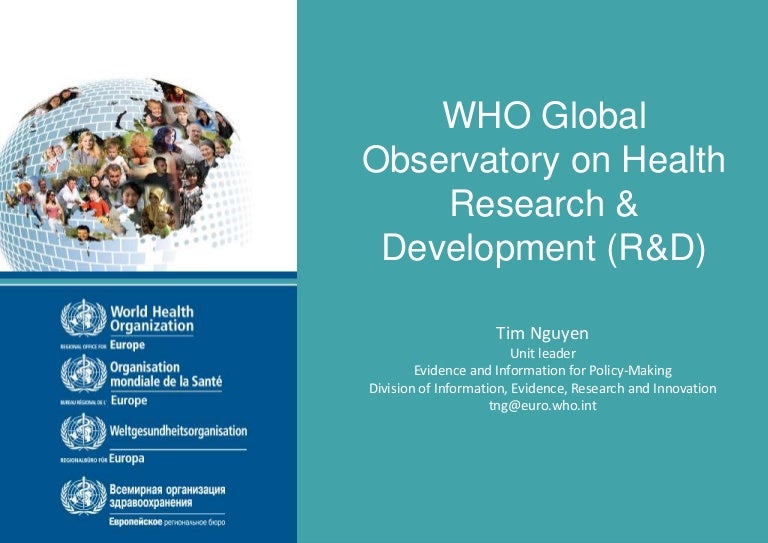 WHO Global Observatory on Health Research & Development