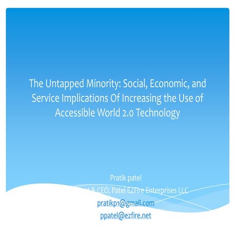 Global accessibility day  untapped minority