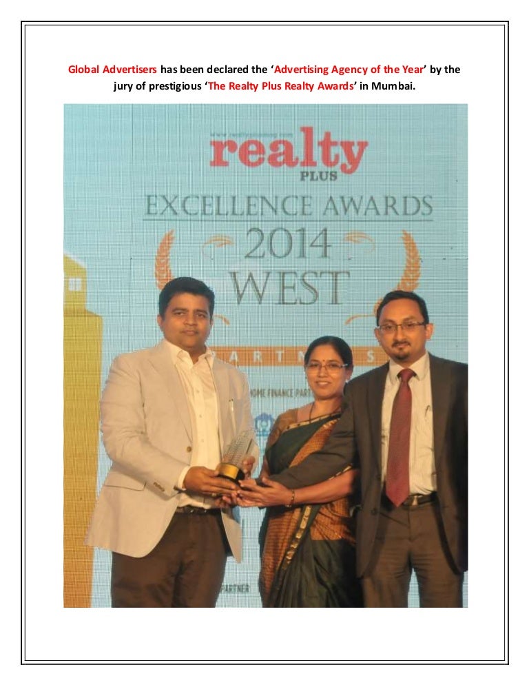 Global Advertisers Is Declared The Advertising Agency Of The Year 