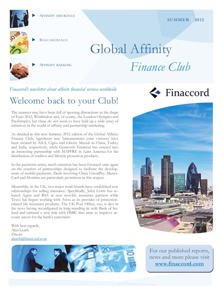 Global Affinity Finance Club Summer 2012