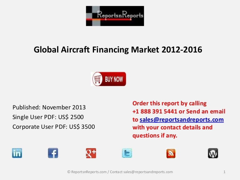 2016 Global Aircraft Financing Industry